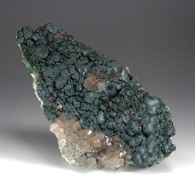 Malachite with Quartz