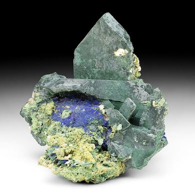 Malachite after Azurite