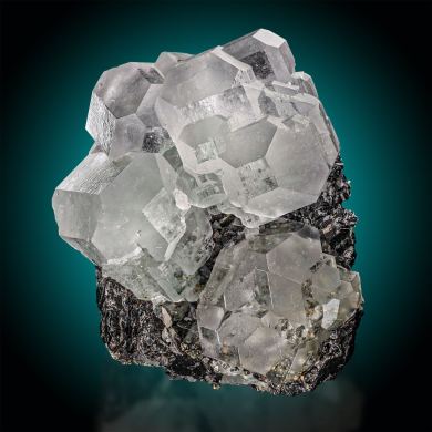 Fluorite  on Sphalerite