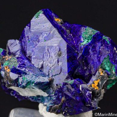 Azurite with Malachite