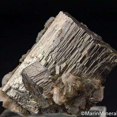 Arsenopyrite with Calcite, Muscovite