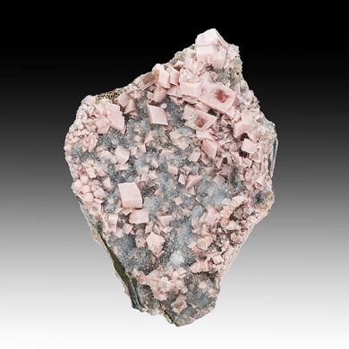 Rhodochrosite with Quartz