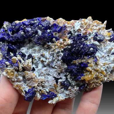 Azurite, quartz MEXICO