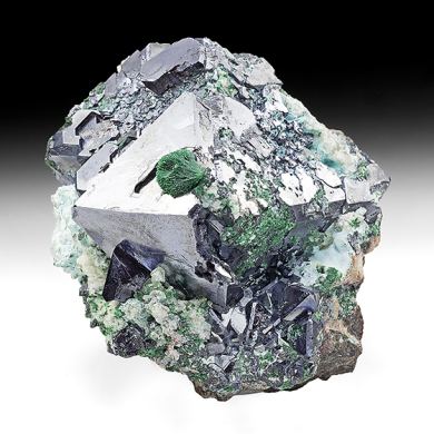 Cuprite with Malachite