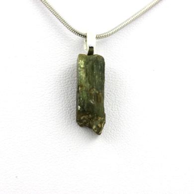 Raw Diopside Necklace. 12.98 ct.