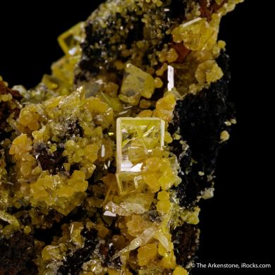 Wulfenite with Mimetite