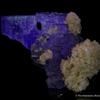 Fluorite (etched corner) with Baryte