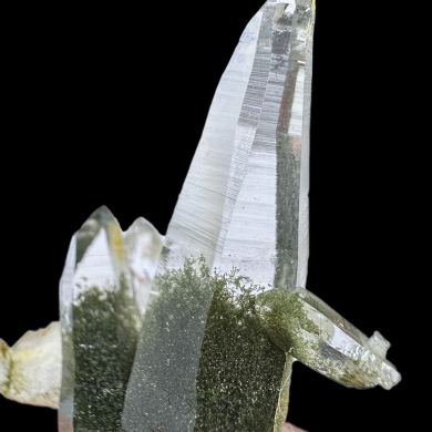 Quartz, chlorite, albite