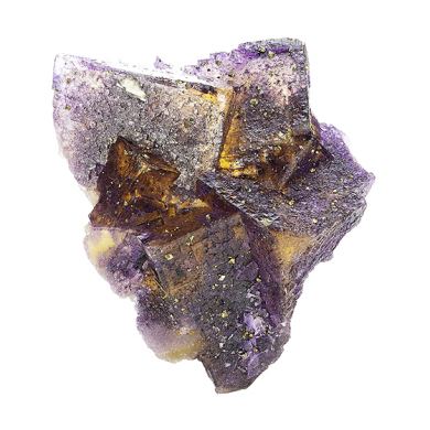 Fluorite with Chalcopyrite