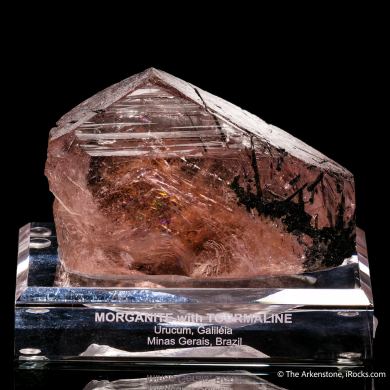 Beryl var. Morganite with Tourmaline