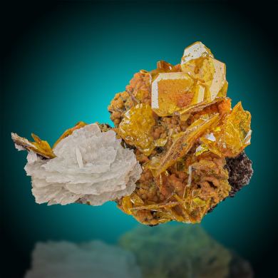 Wulfenite  & Baryte