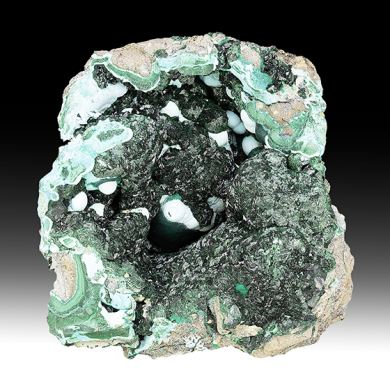 Malachite with Chrysocolla