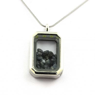 Raw Sapphire necklace.