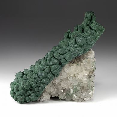 Malachite with Quartz