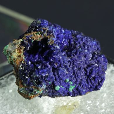 Azurite with Malachite