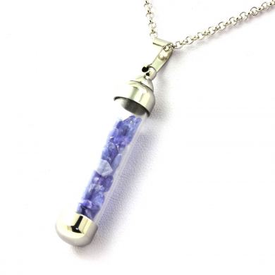 Raw Tanzanite Necklace.