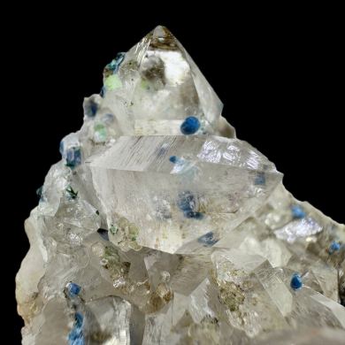 Plancheite, quartz, calcite