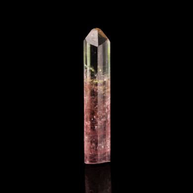 Tourmaline (gem bi-color crystal) - Paprok, Kamdesh District, Nuristan, Afghanistan