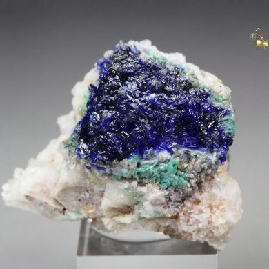 LINARITE, ANGLESITE pseudomorph after GALENA