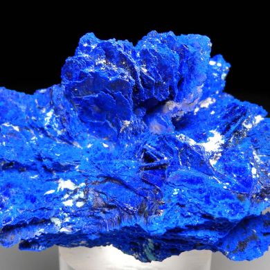 Azurite with Plancheite