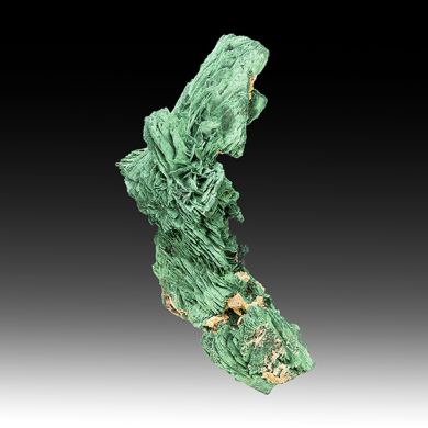 Malachite pseudomorph with Dioptase