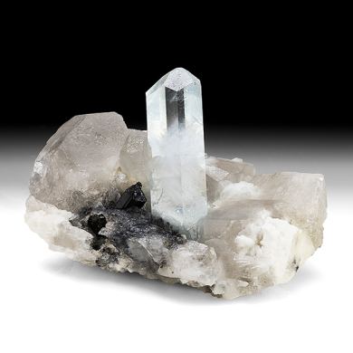 Beryl with Quartz