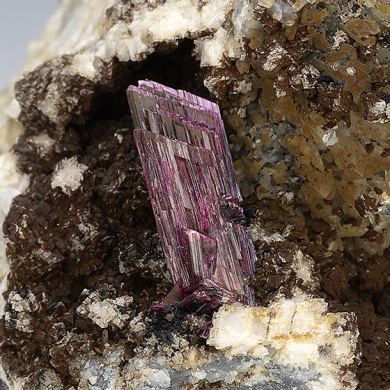 Erythrite with Calcite