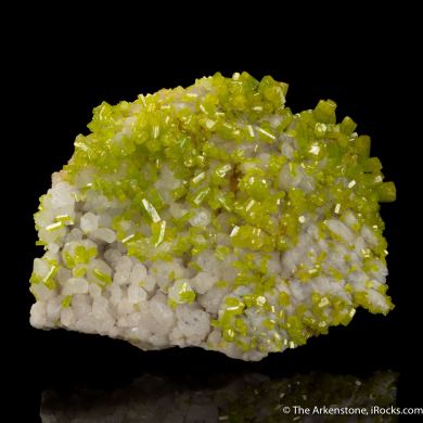 Pyromorphite (gem xls) on Quartz