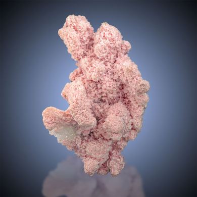 Rhodochrosite  on Quartz