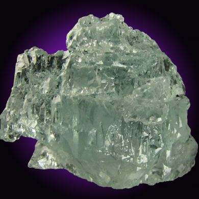 Beryl var. Aquamarine (etched)