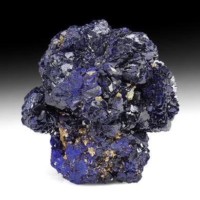 Azurite with Barite