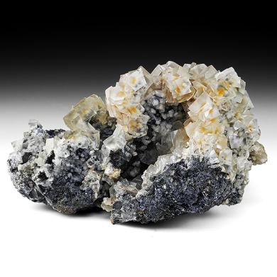 Smithsonite with Sphalerite, Galena, Tennantite, Quartz