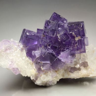 FLUORITE with PHANTOMS, QUARTZ