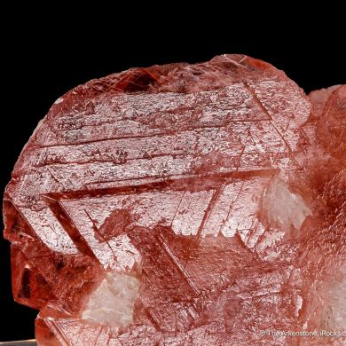 Rhodochrosite (twinned) on Feldspar