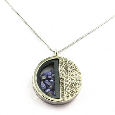 Raw Tanzanite Necklace.