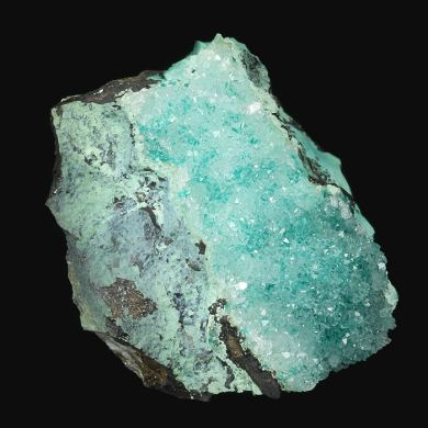 Dioptase with Quartz