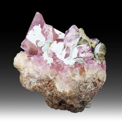 Calcite with Kolwezite, Plancheite