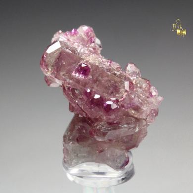 gem VESUVIANITE with RASPBERRY CAPS