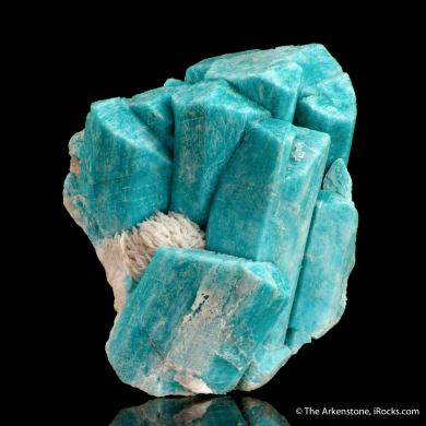 Microcline var. Amazonite with Albite var. Cleavelandite