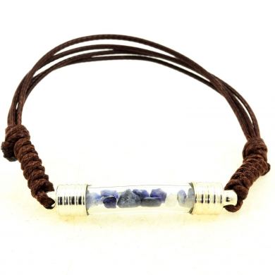 Benitoite crystal bracelet.