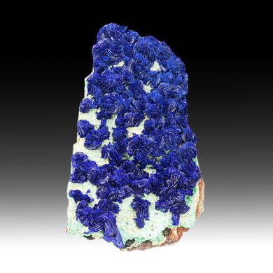 Azurite with Malachite