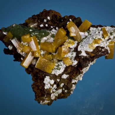 Wulfenite With Calcite