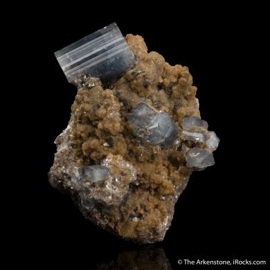 Apatite on Muscovite