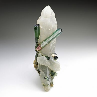 Elbaite with Quartz