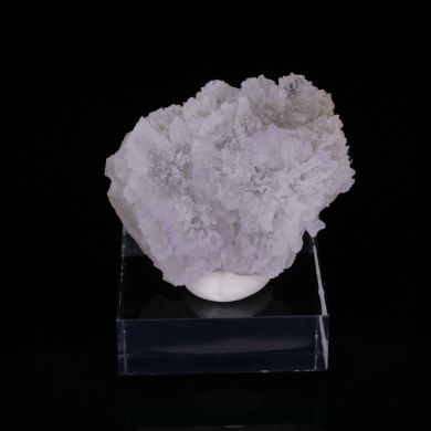 YTTROFLUORITE on GYPSUM - Qinglong Mine (Dachang Mine), Qinglong, Qianxinan, Guizhou, China