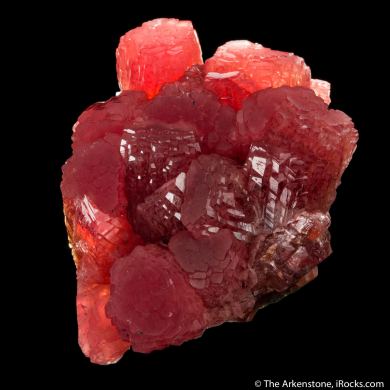 Rhodochrosite on Manganite