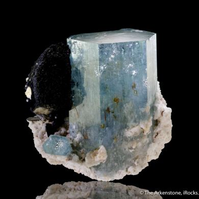 Beryl var. Aquamarine with Schorl