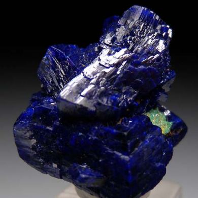 Azurite with Malachite