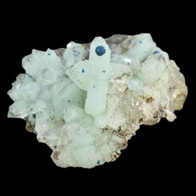 Plancheite, quartz, chrysocolla