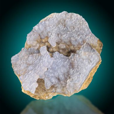 Chalcedony  on Siderite